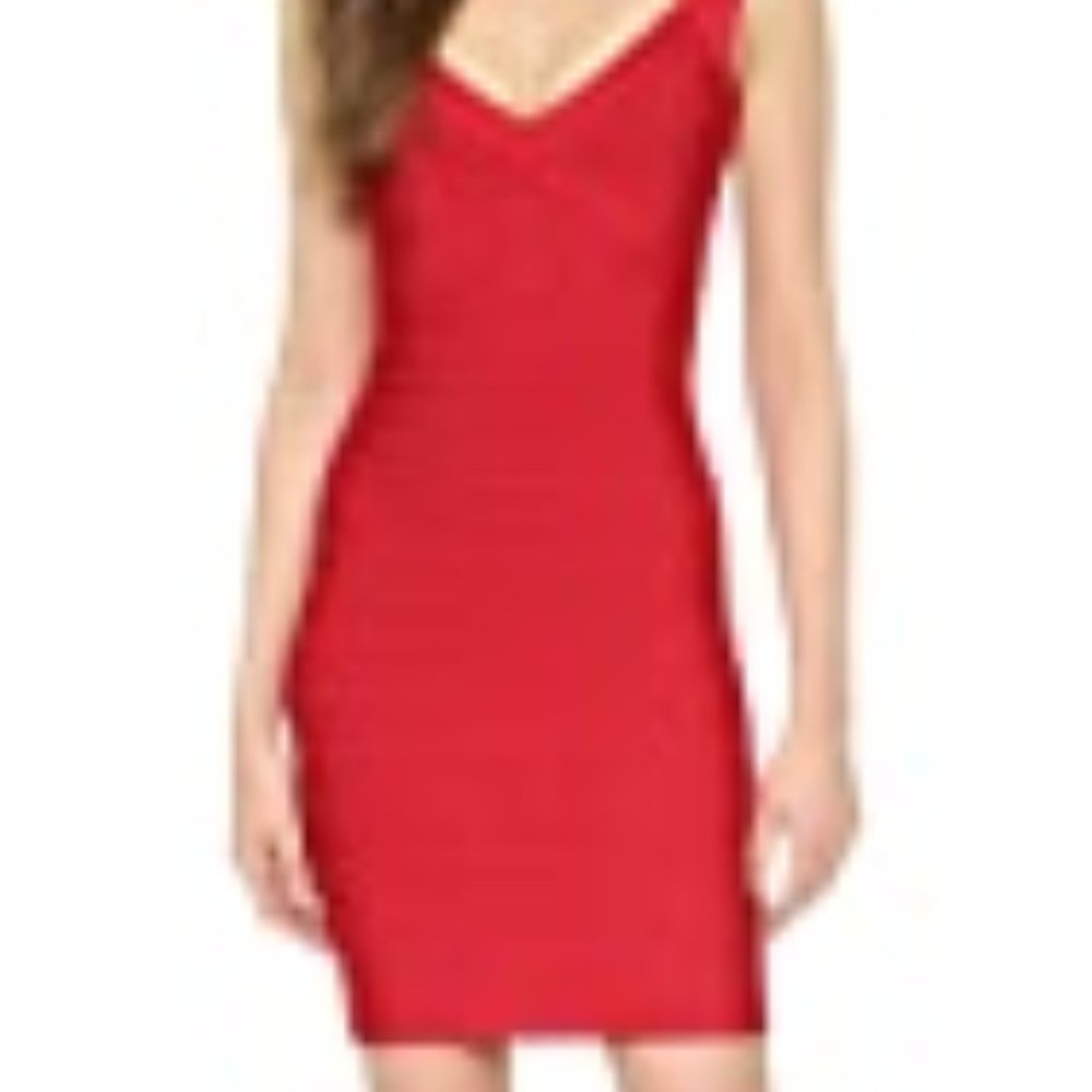 NWOT red Herve Leger bandage dress size Small - Picture 5 of 5